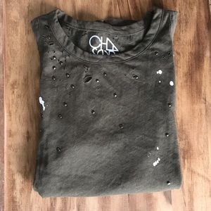 Evereve Tops - Evereve Distressed Tank Evereve Tops - Evereve Distressed Tank